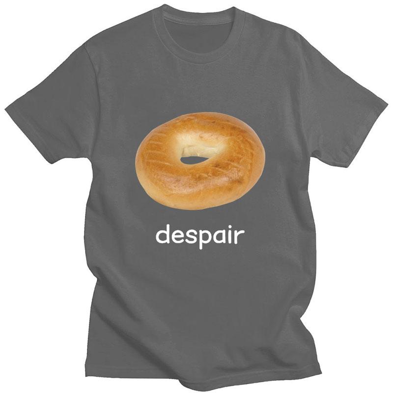 Despair Bagel Vtipné Meme Grafické Tričko Humor Móda Pánské Dámské Trička Pohodlné Čistá Bavlna Krátký Rukáv Ležérní Volné Streetwear