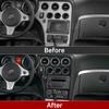 Autocolant pentru panou CD pentru mașină Trim din fibră de carbon pentru Alfa Romeo 159 Brera Spider 2004 2005 2006 2007 2008 2009 2010 2011