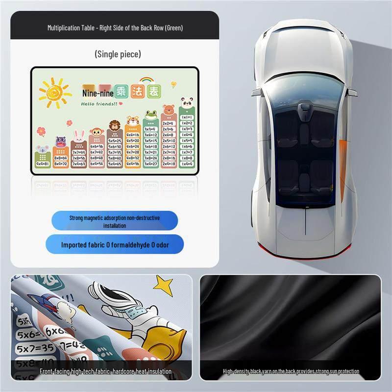 Children's Car Interior Sunshade Curtains for Rear Window