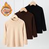 Children's Mid-collar Bottoming Shirt in Autumn and Winter Solid Color Joker Girls' Long Sleeve T-shirt Boys' Casual S