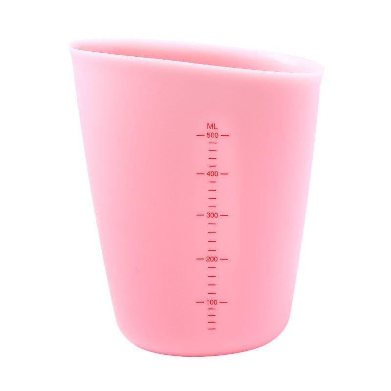 Baking Tools Silicone Measuring Cup 250ml 500ml Silicone Milk Cup Visual Double Scale Measuring Cup