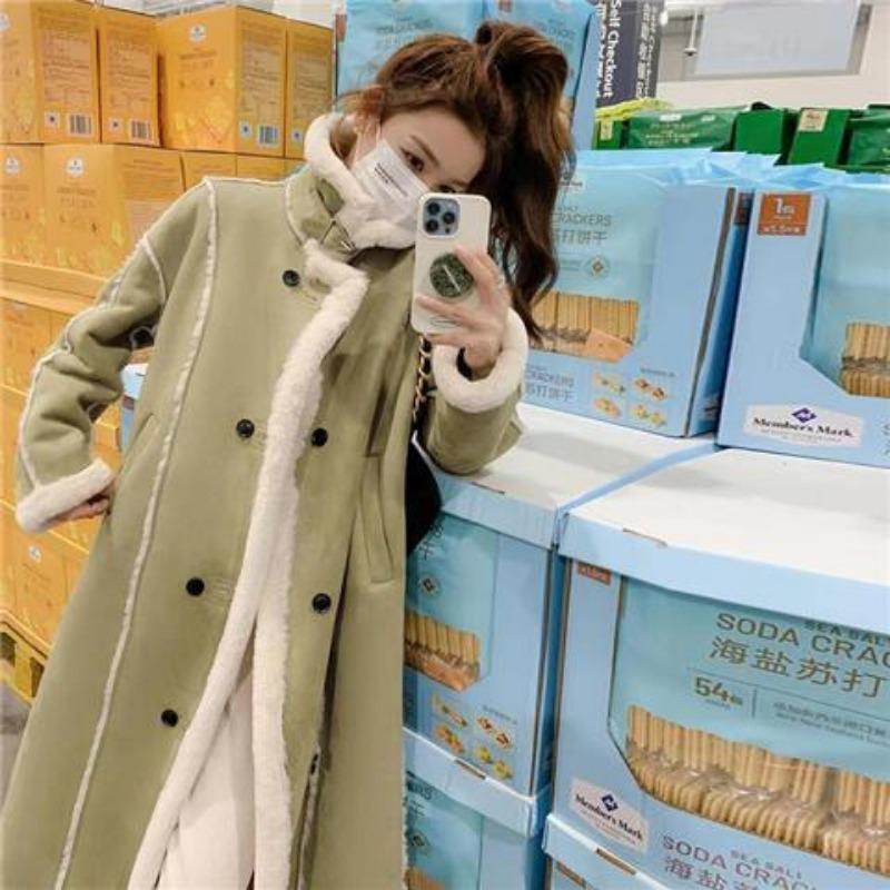 Imitation Suede Lamb Fur Coat Women's Winter Thickened and Velvet New Long Fur Integrated Coat