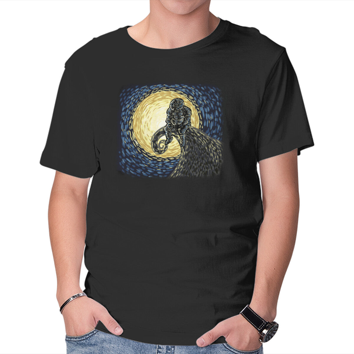 Unisex Crew Neck T-Shirt A Little Rest Graphic Short Sleeve Casual Tee L