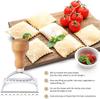 4/5Pcs Ravioli Stamp Maker Cutter Roller Wheel Set Cookie Mold with Wooden Handle Fluted Edge Pasta Press Kitchen Tools