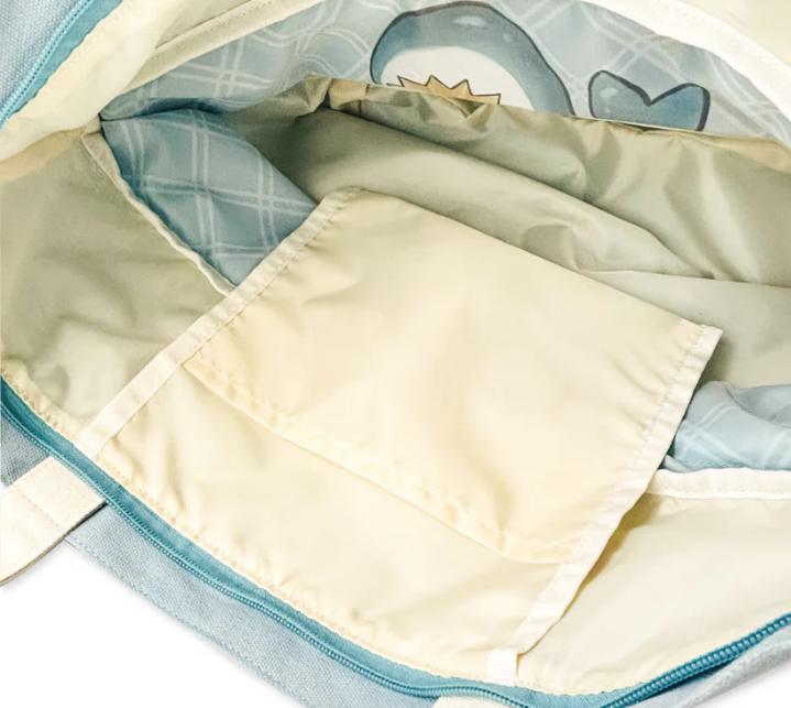 Mofusand Stretchable Tote Bag L Size ( Blue ) Japan NEW