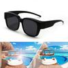 VANANA Over-the-Eye Sunglasses with Polarized Lenses, UV400 Protection, for Men and Women, Lightweight Full-Coverage Frame, for Driving, Fishing, and