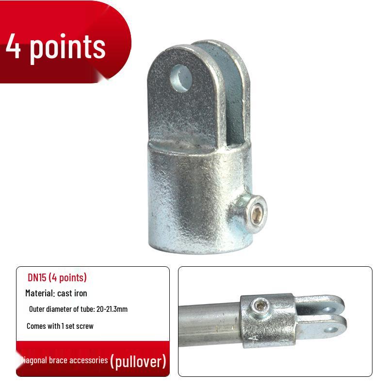 4/6-Point Galvanized Pipe Connectors: No-Weld Sunroom Shelf Couplings
