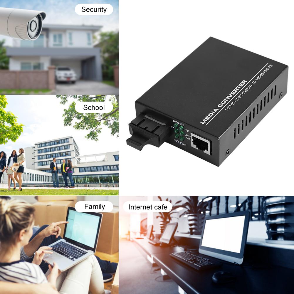 Carrier Class Gigabit Dual Fiber Single Mode SC Fiber Optic Transceiver Converter