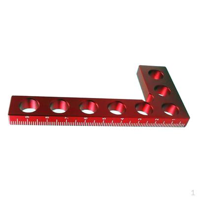 4-inch Aluminum Alloy Rectangular Positioning 90 Degree Square Woodworking Ruler