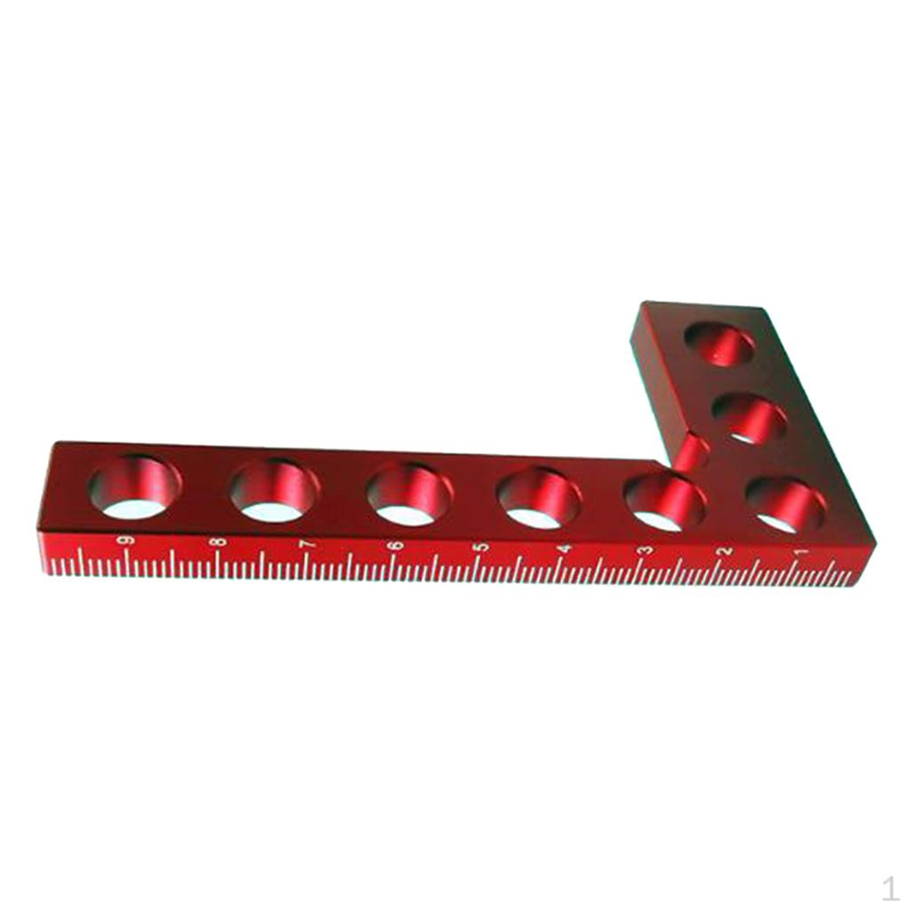 4-inch Aluminum Alloy Rectangular Positioning 90 Degree Square Woodworking Ruler