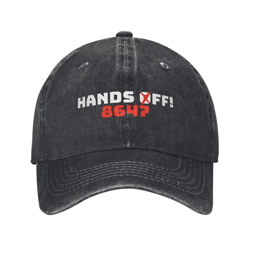 Hands Off Social Security And Medicare Baseball Caps Vintage Distressed Denim Quote 8647 Snapback Outdoor Running Adjustable Hat