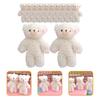 HOLIDYOYO 12-Piece Set Mini Teddy Bear Keychains, Bag Charms, Car Hanging Accessories for Women, Approx. 4.7 x 2.4 x 1.6 Inches