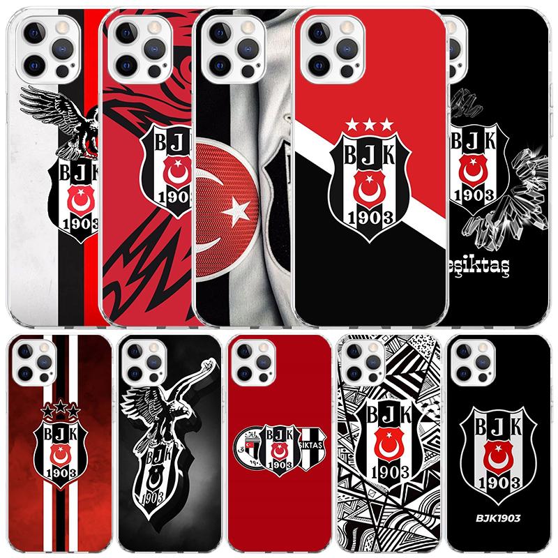 B-Besiktas B-BJK Zachte Cover voor iPhone 16 17 Air 15 14 Pro Max 16E Telefoonhoesje 13 Mini 12 11 7 SE 8 Printpatroon Passende Hoesjes 16 17