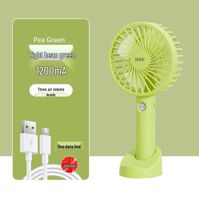 Portable USB Rechargeable Mini Handheld Fan - Compact Electric Fan for Desktop & Summer Cooling