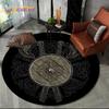 Viking Valknut Yggdrasil Tree of Life Rug Round Carpet 80cm Chair Non-slip Floor Mat Crawling For Kids Living Room Decor