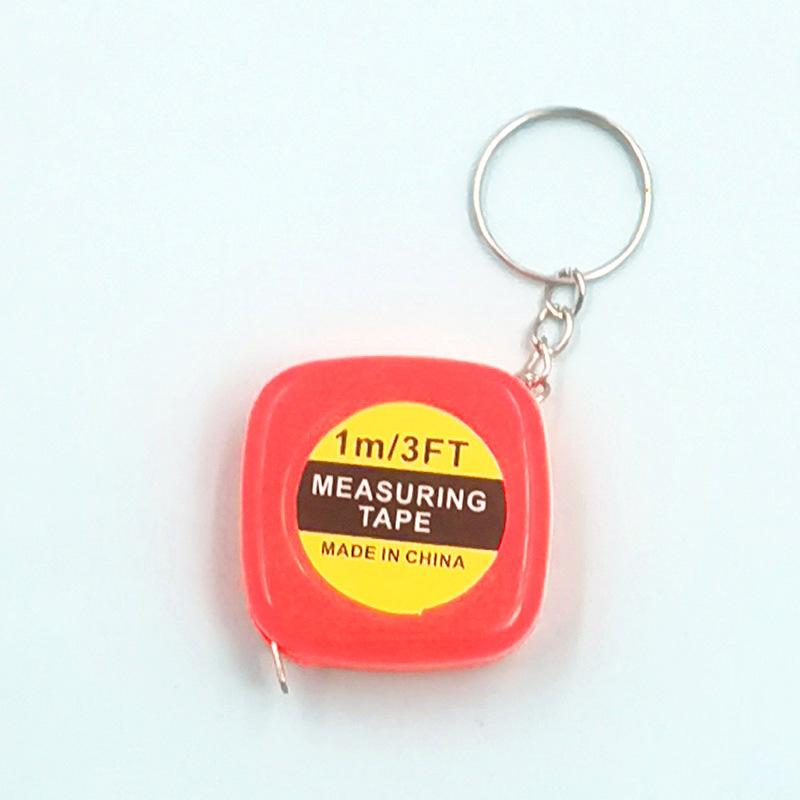 Mini Retractable Measuring Tape 1M 3FT Portable Anti Drop with Keychain for Office Home General Use