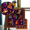 Purim Linen Table Runner Jewish Holiday Party Decor Hamantaschen Hat Masque Gragger Table Runner Carnival Decorations