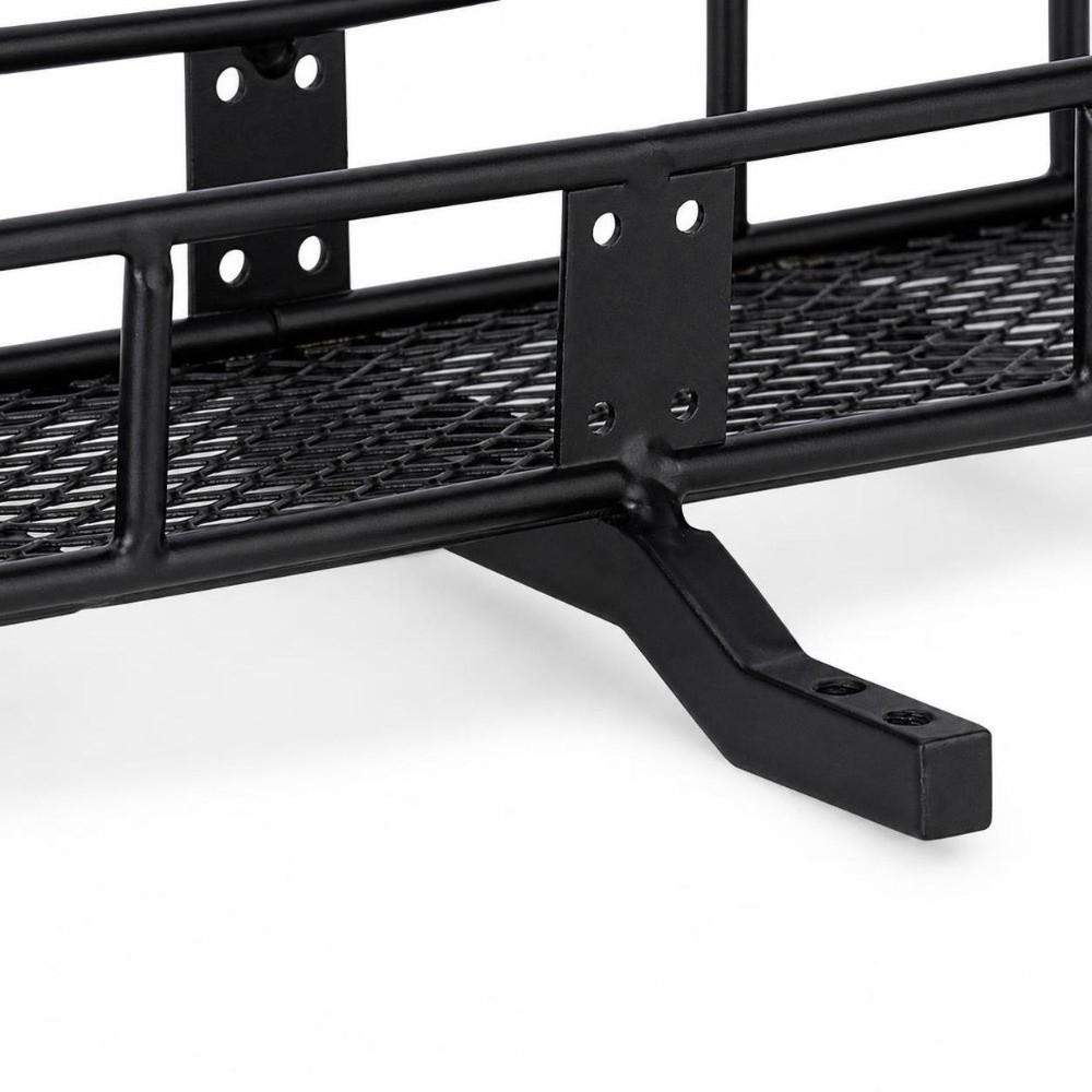 Impact Proof Spare Tire Mount Rear Carrier Black Back Carrier Basket for 1/10 RC Crawler