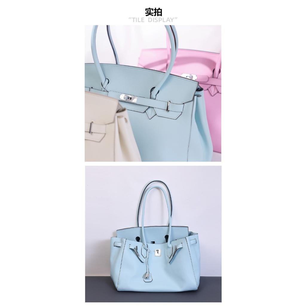Borsa a tracolla da pendolare in vera pelle, nuova, bella, da ascella, grande capacità, borsa a mano in pelle di mucca, borsa platino divertente
