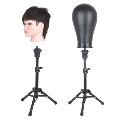 False Head Holder Wig Tripod Portable Training Head Holder  for Making Wigs