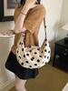 Korean Polka Dot Drawstring Crossbody Bag - Casual & Versatile Dumpling Style Shoulder Bag for Women