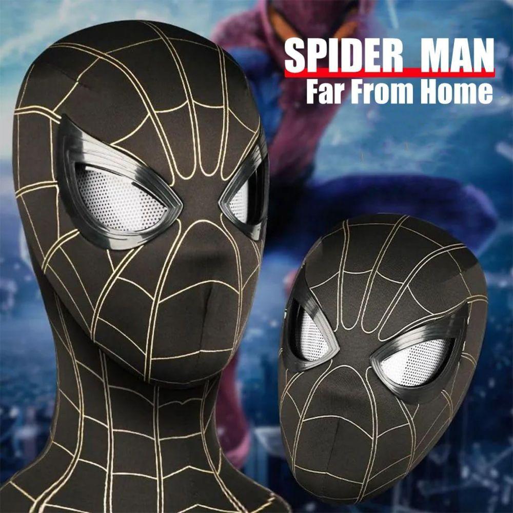 

Spider Hero Face Cover Eyes Movable Rc Peter Parker Spider Hero playthings children Spooky Holiday Costume Play Costume Face Cover Xmas Presents