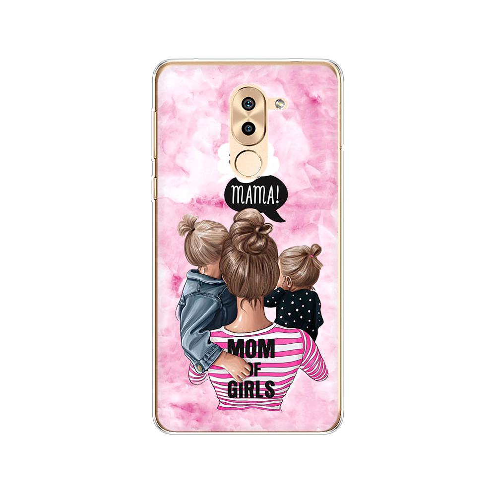 Phone Case for Huawei Honor 6X Soft Tpu Silicon Back Cover 360 Full Honor 6x Covers Protective Printing Transparent Clear Coque