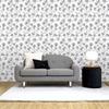 Francfranc Removable Wallpaper, Lilia, 45cm x 250cm, Gray