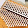 Mini Kalimba Wood Thumb Piano Portable 17 Keys Mini Kalimba for Kids, Adults & Beginners Finger Piano with Tuning Hammer