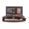 CONTACT'S Portafoglio da uomo in vera pelle RFID Porta carte da uomo lungo con pochette da uomo