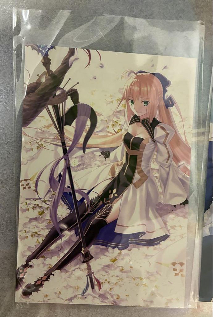 [USED] FGO Final Ascension Art Book Postcard Artoria