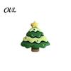 Miniature Christmas Tree Decor 7Pcs/Set Mini Refrigerator Magnet, Xmas Shape Resin Holiday Ornaments Fridge Decorative Magnet for Whiteboard