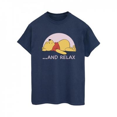 Camiseta feminina/feminina Winnie The Pooh Relax Cotton Boyfriend