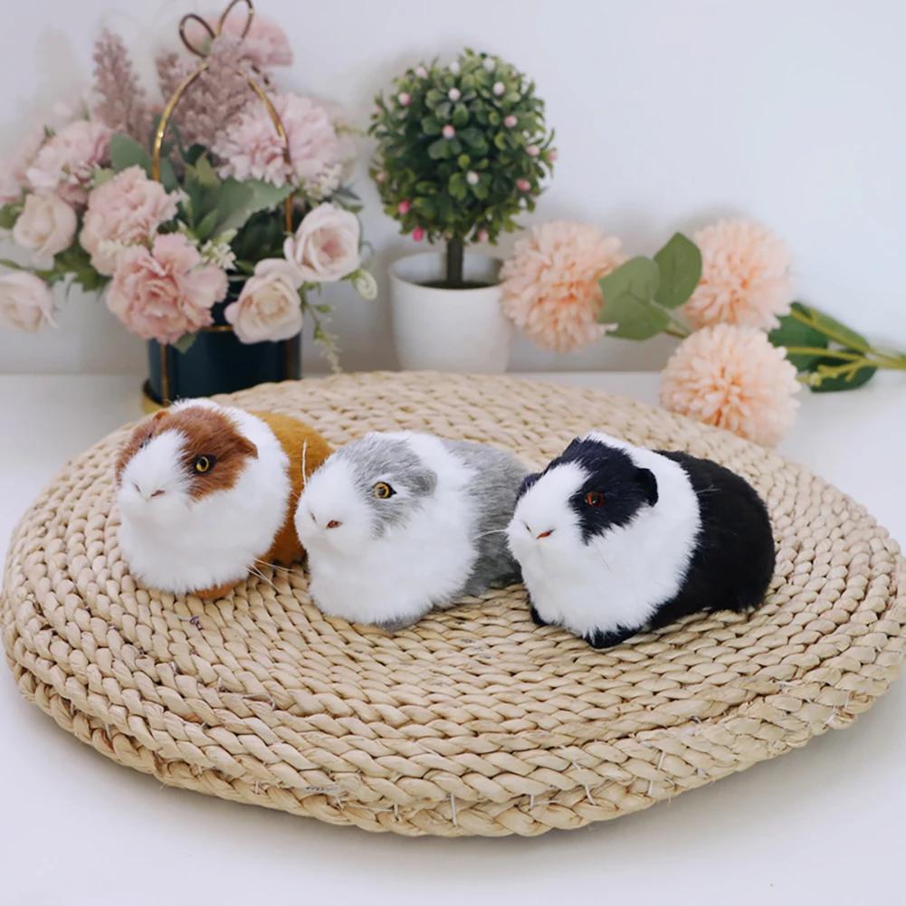 Simulationsfell Meerschweinchen Katze Tier Plüschtier Stofftier Hamsterpuppe Plüschtier Weiche Stofftierfigur Als Geburtstagsgeschenk