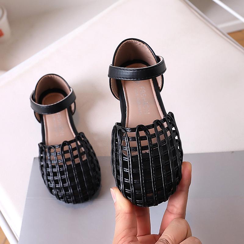 2026 Summer Girls  Retro Korean Style Woven Princess Backstrap Sandals - Fashionable & Recommended 24 EU / 15.5cm