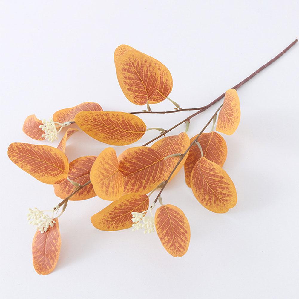Autumn Artificial Eucalyptus Leaves Artificial Flowers Home Decoration Green Plants Apple Leaves Wedding Decoration False Leaves