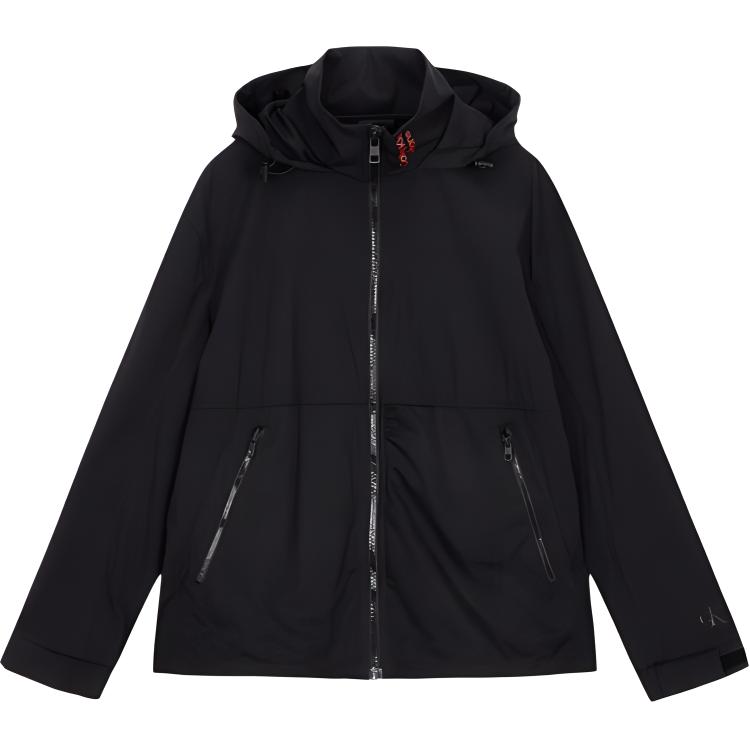 

Calvin Klein Складная однотонная ветровка на молнии Мужская верхняя одежда Черный J320580-BEH