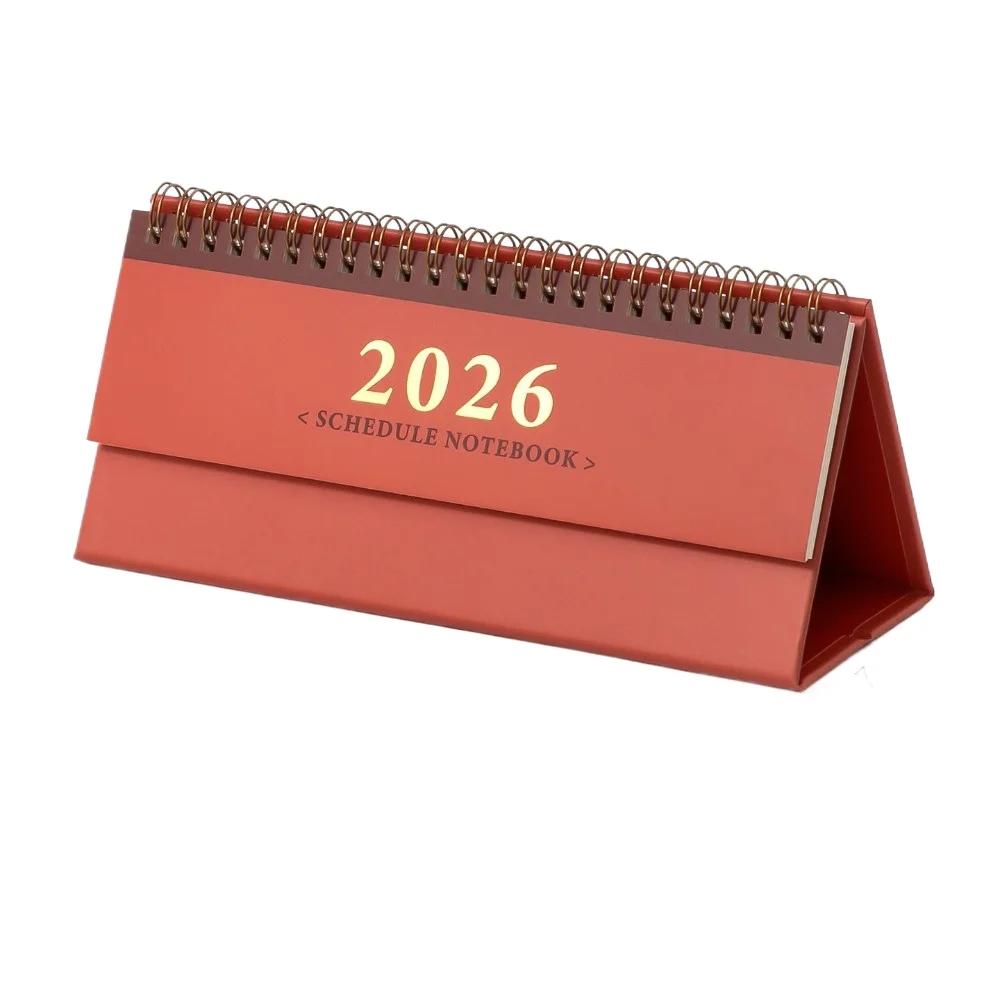 Kawaii 2026 Horizontal 2026 Simple Wall Calendar Small Desk Calendar Planner Desktop Decoration Office Stationery