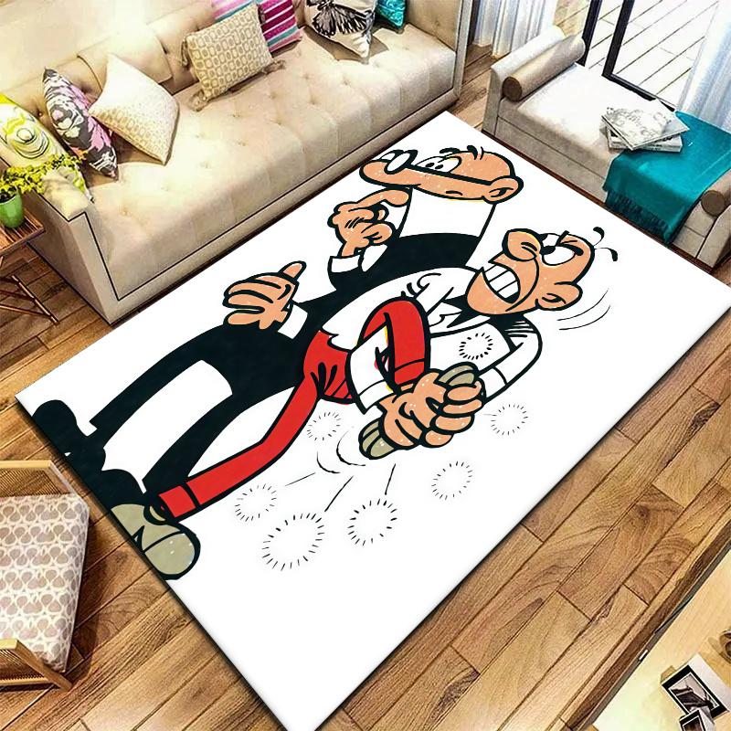 Mort Phil Mortadelo Y Filemon Carpet Rug for Living Room Bedroom Home Sofa Decoration,Kids play Nonslip Floor Mat