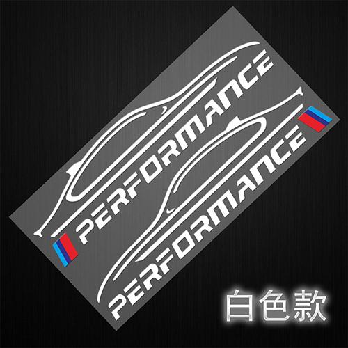 2 pezzi Specchietto Retrovisore Performance Decalcomania Adesivo Carrozzeria Auto Car Styling Per BMW E46 E39 E36 E90 E60 F30 E30 E34 F10 Accessori Esterni Auto