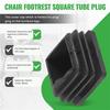 Good-Chair Leg Plastic Blanking End Cap Square Tube Insert Black 20Mmx20mm 50Pcs