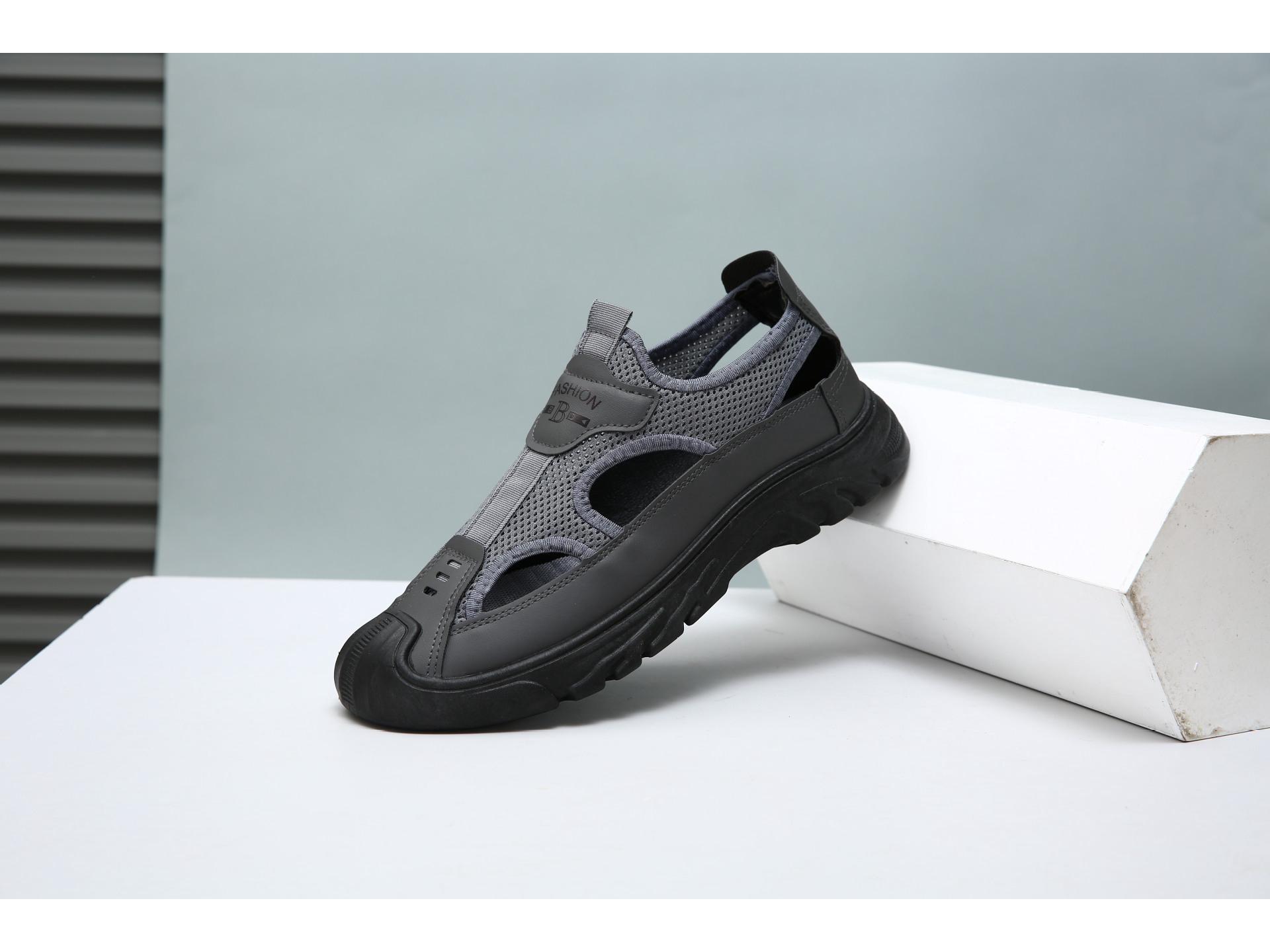 

Мужские дышащие сетчатые сандалии для вождения и ходьбы для повседневного использования на открытом воздухе 45 серый