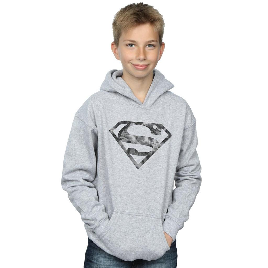 DC Comics Boys Superman Marble Logo Hoodie