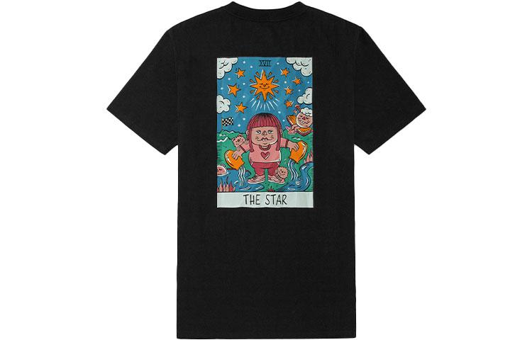 Vans Set in Sleeve T Shirt Unisex Black VN0A5H4SBLK S