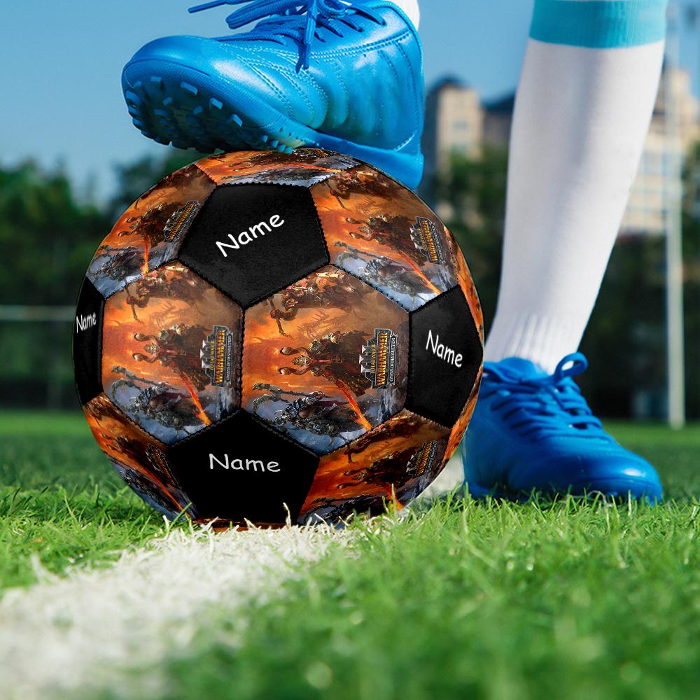 Custom Name Total War Theme Size 5 Soccer Ball, Suitable for Both Indoor and Outdoor Matches, a Gift Suitable for Everyone.