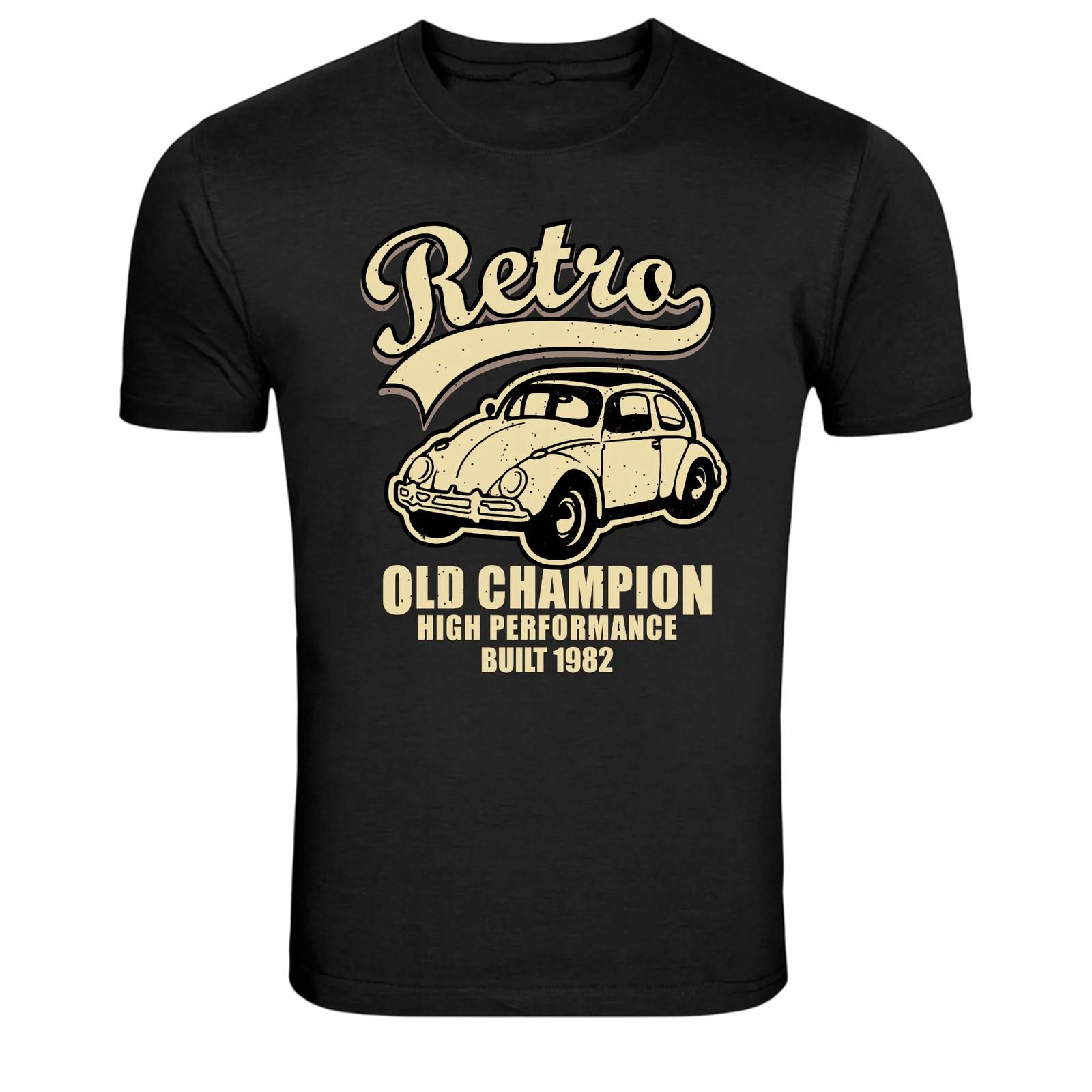 Retro Old Champion Classic Beetle Car Vintage T-Shirt L