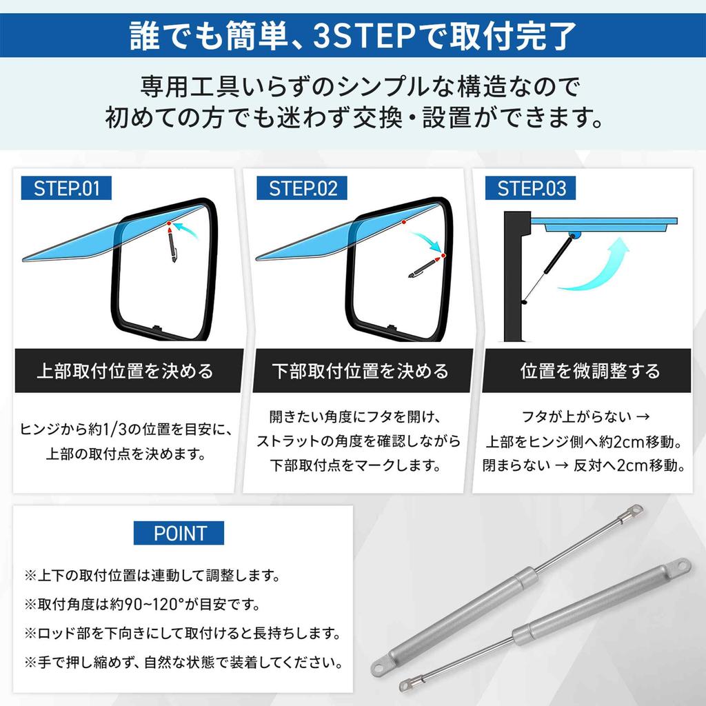 ARISELIFT Gazowy Uniwersalny Podnośnik Trzęsienie Ziemi do Podnośnika Samochodowego Kuchnia Łóżko Przechowywanie i Rozszerzony Sprężyny Naciskowe 6kg Zestaw, Wsporniki, Amortyzator, Kampery,