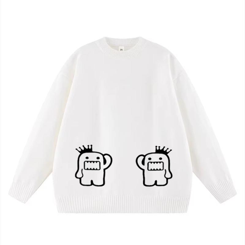 

Теплый свитер с длинными рукавами и принтом персонажей мультфильмов в европейском и американском стиле осень/зима 2024 года S