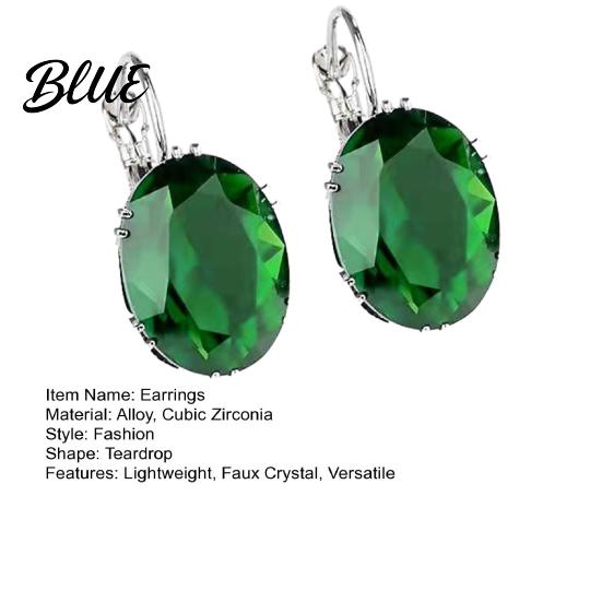 Unique Design Earrings 46024 Pairs Teardrop Lightweight Sparkling Cubic Drop