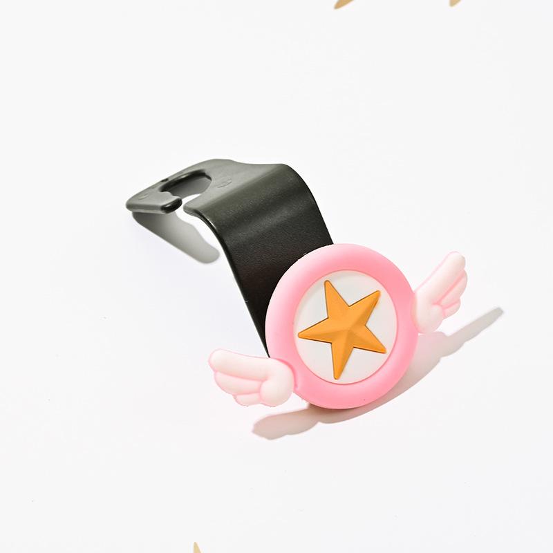 Car Seat Back Hook Universal Multifunctional Cartoon Storage Hook Automatic Rear Seat Mobile Phone Tablet Holder Hanging Hooks
